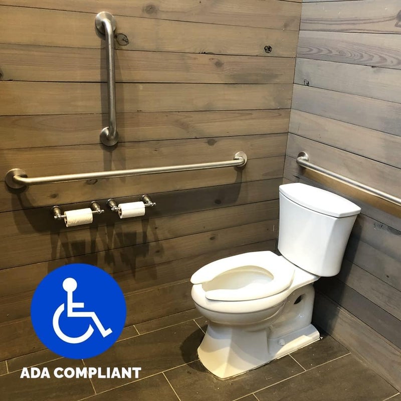 GrabBars.com Grab Bar Bundle - ADA Compliance - Peened/Textured, 1.5" Diameter - 18", 36", 42" - Pack of 3 - Image 2